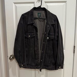 Black Washed Denim Jacket | Wild Fable